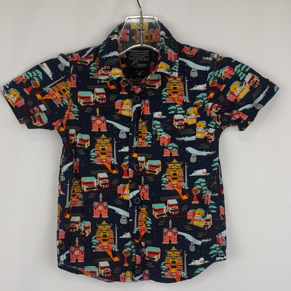 Spirited Away Studio Ghibli Short Sleeve Button Up All Over Print